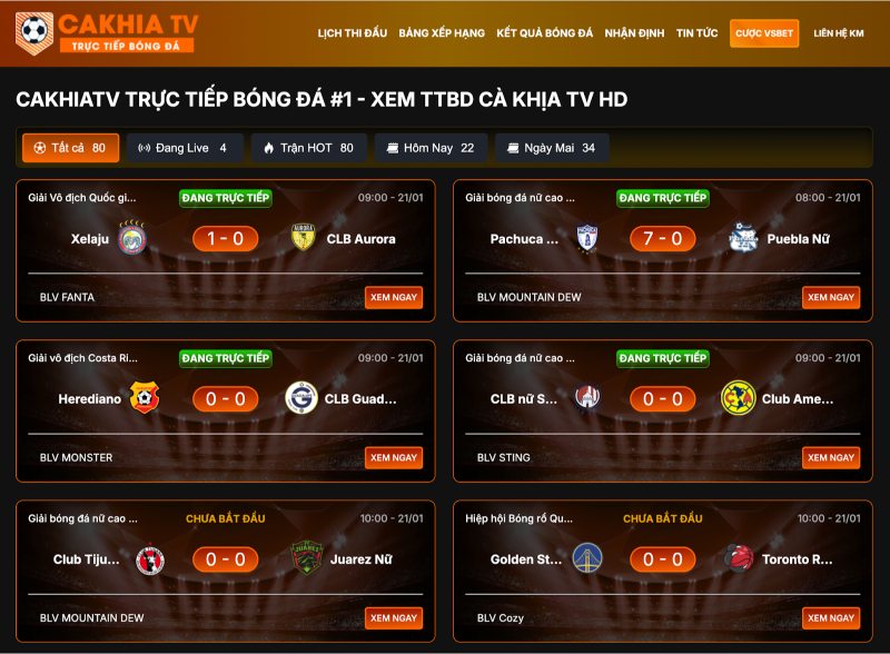 Cà Khịa TV cung cấp chi tiết và đầy đủ về lịch thi đấu bóng đá